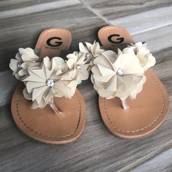 G by Guess chiffon floral sandals - Picture 2 of 5